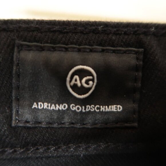 Adriano Goldschmied Alexxis Jeans Size 24 High Rise Vintage Slim Black Distress - Picture 14 of 16